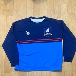 Richmond Men's Crewneck Sweater - Navy and Blue